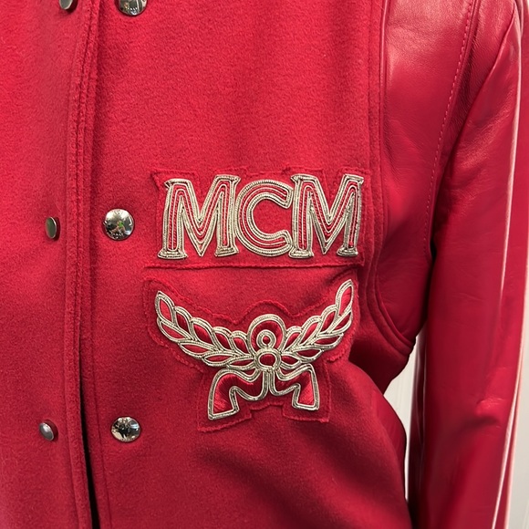 NWOT! Red Mens MCM Varsity Jacket/Vest! Size Medium! - Picture 2 of 11